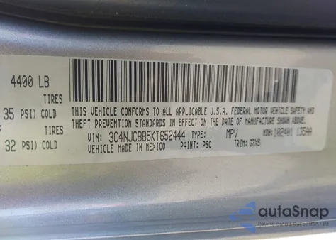 2019 Jeep Compass Sun And Wheel Fwd from USA, damaged, VIN 3C4NJCBB5KT652444